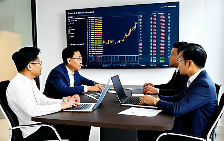 암호화폐 투자 알고리즘 - Algorithm-Powered Crypto Analysis**

"A bright, modern office space with a Malaysian professional an...