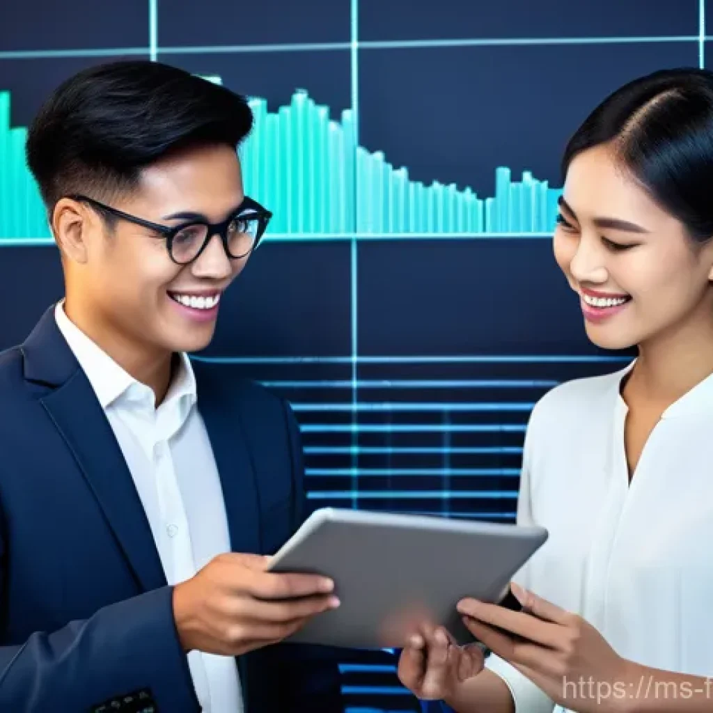 P2P 대출 금융 기술 - **Prompt:** A diverse group of young and middle-aged Malaysian professionals, male and female, smili...